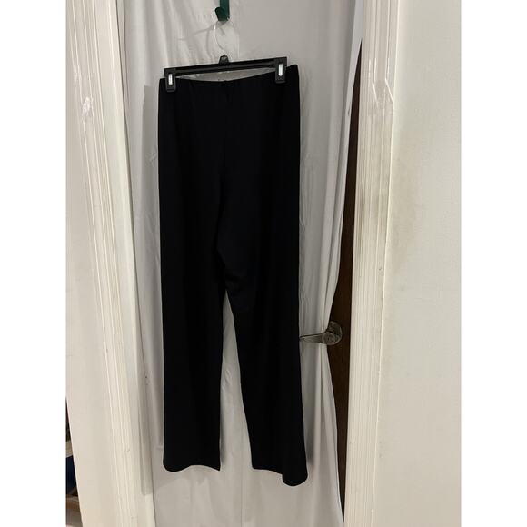 ASOS Design Black Wide Leg Jersey Knit High Rise Pull On Pants Sz 10 NWT - Picture 4 of 7